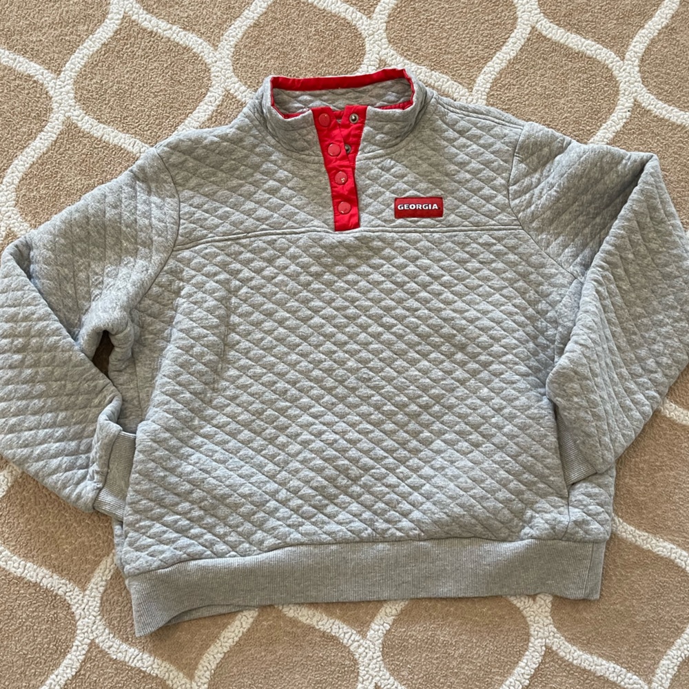 Georgia Bulldogs Quilted Pullover